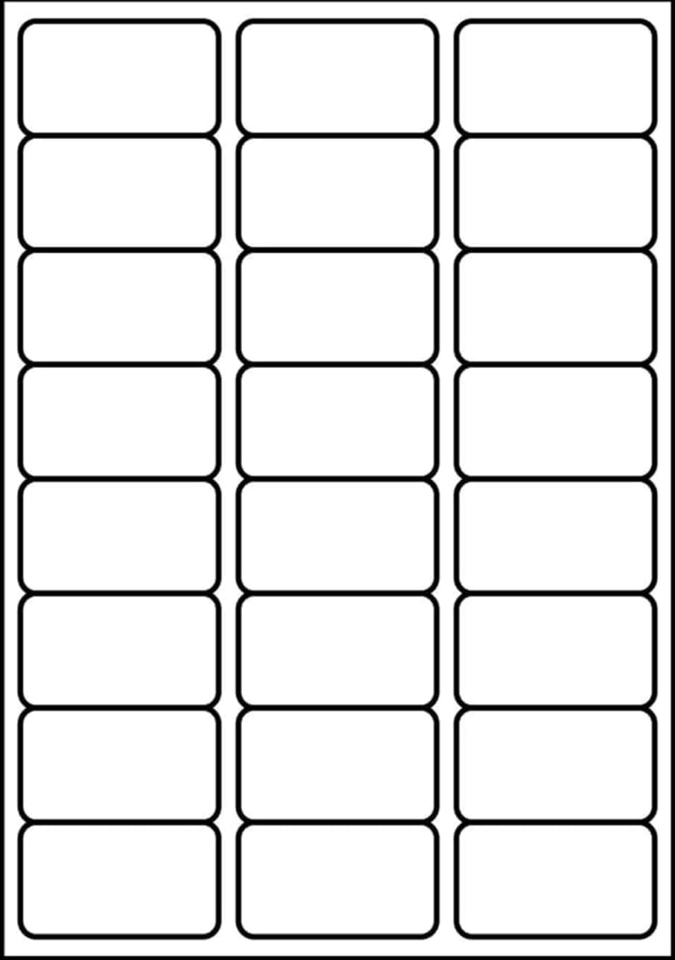 SmithPackaging A4 Self Adhesive Address Labels - 24 Labels/Sheet, 20 Sheets, Matt White, Permanent Adhesive 1