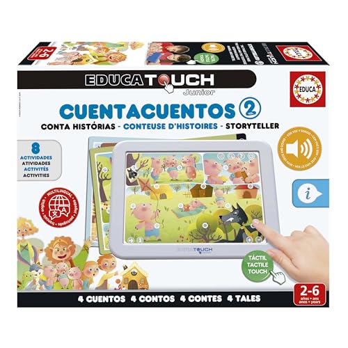 Educa Touch Junior - Learning the Alphabet & Storytelling for Ages 2+ (Portuguese Language)