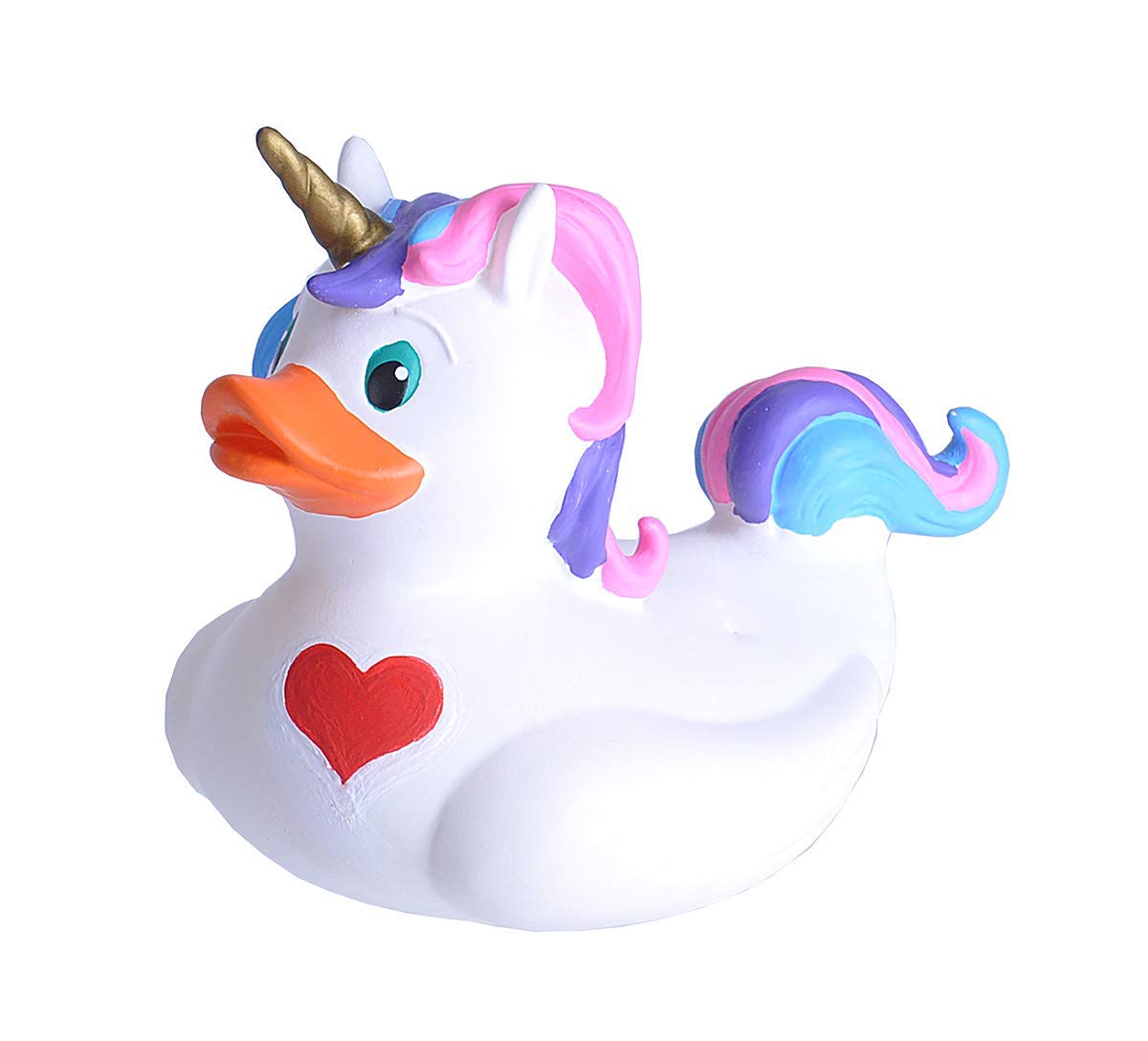 WILD REPUBLIC Unicorn Rubber Duck Bath Toy | Floats | Phthalate Free | Ages 6 Months+