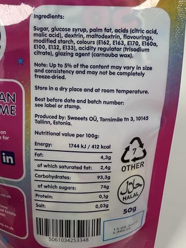 SoSweet Freeze Dried Sweets – Colourburst Crunch 50g | Rainbow Flavour | Crispy Fruit Snack 5