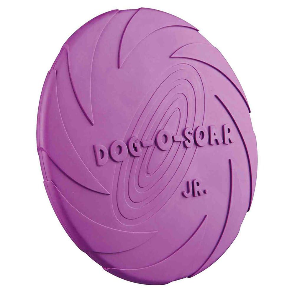 TRIXIE Natural Rubber Dog Ball/Disc - 15 cm Diameter | Durable Fetch Toy | Floatable 1