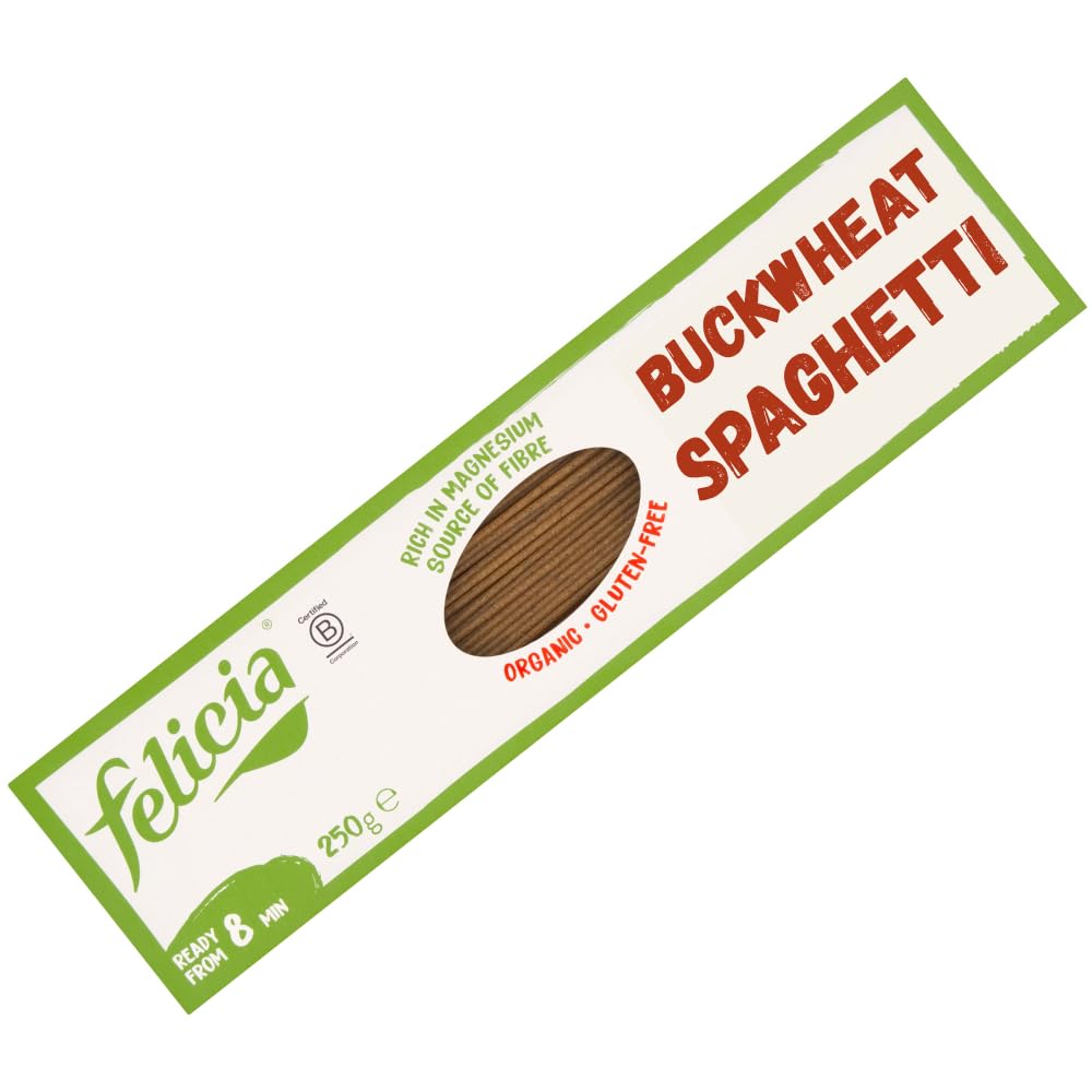 Felicia Organic Buckwheat Spaghetti – Gluten Free 100% Whole Buckwheat Flour (250 g) 6