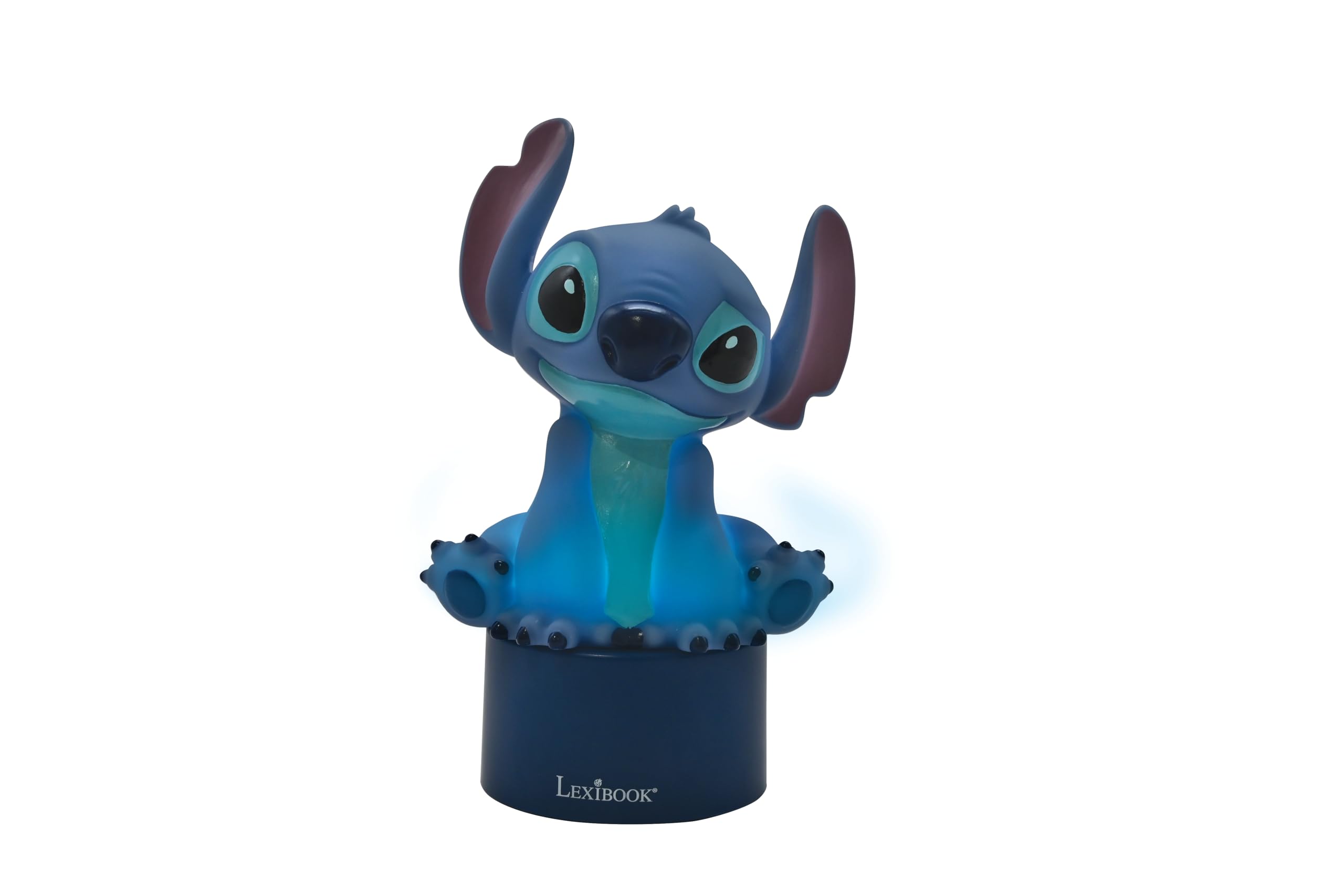 Lexibook - Disney Stitch Nightlight with Speaker, Color-Changing LED, Blue, NS01D 2
