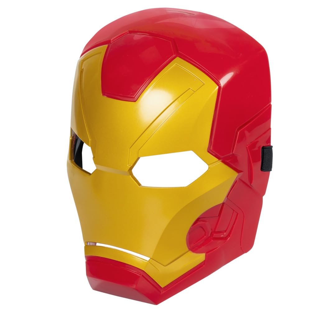 Marvel Iron Man Roleplay Mask for Kids - Ages 5+ | Red Yellow Plastic 4