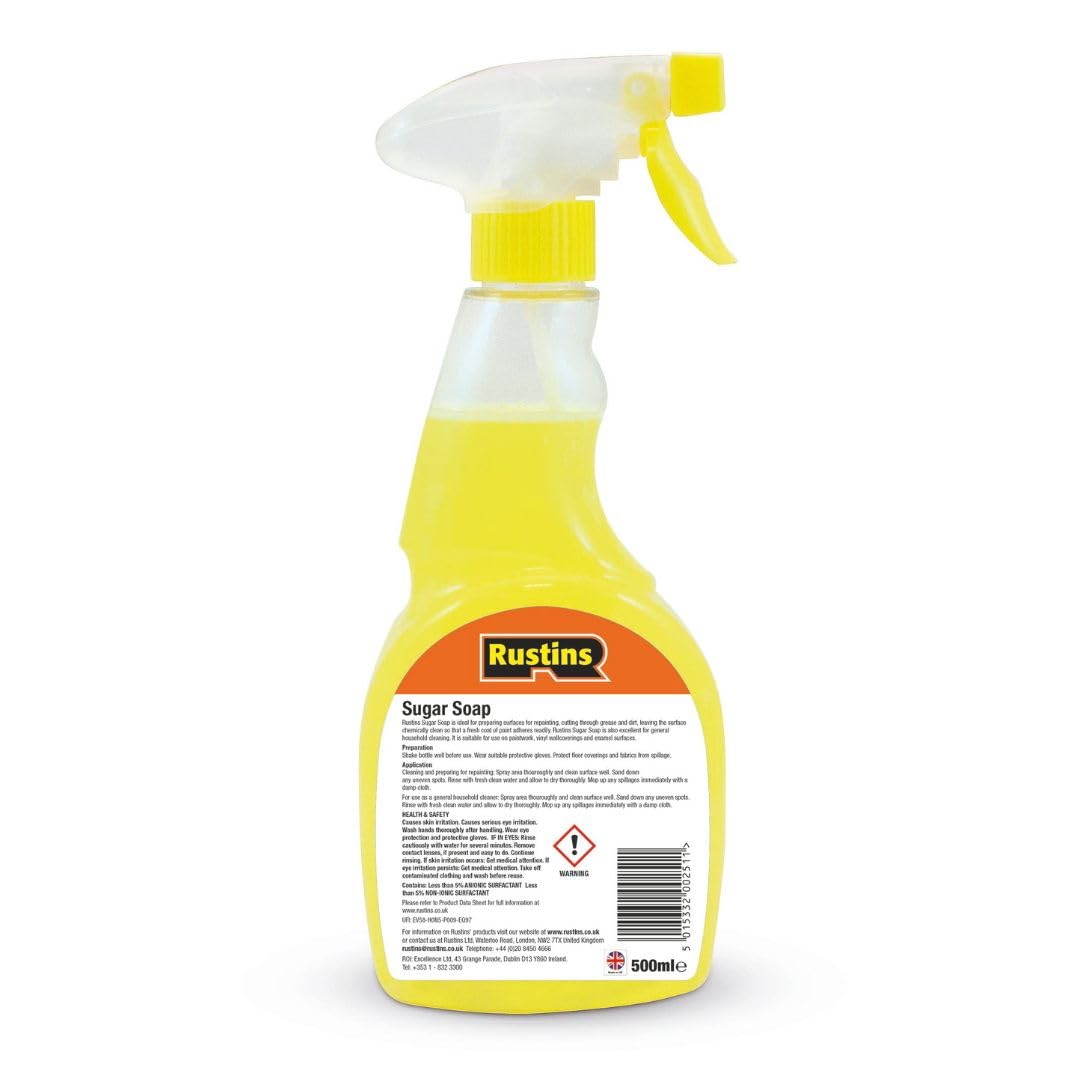 RUSTINS Sugar Soap Spray - All Purpose Household Cleaner | 500 ml | Unscented 2