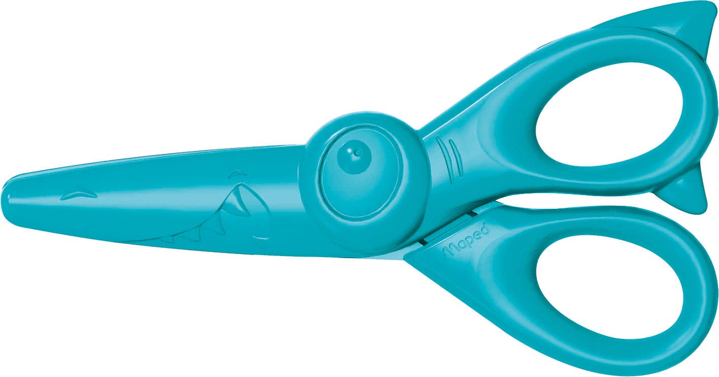 Maped Kidicraft Safety Craft Scissors Set - 3 Pack with Zig Zag & Curve Cuts | Plastic Blades 7