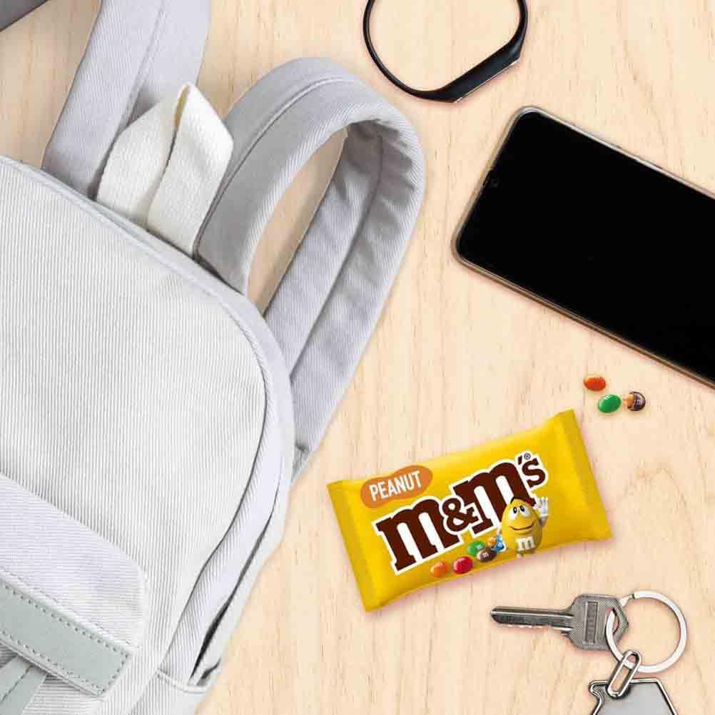 M&M's Peanut Bulk Box - Milk Chocolate Candy Snacks, 24 Packs (45g Each) 3