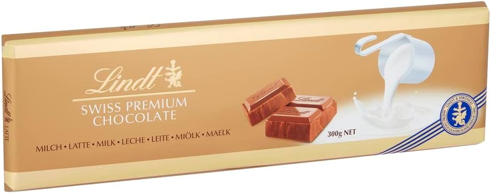 Lindt Swiss Milk Chocolate Gold Bar 300g