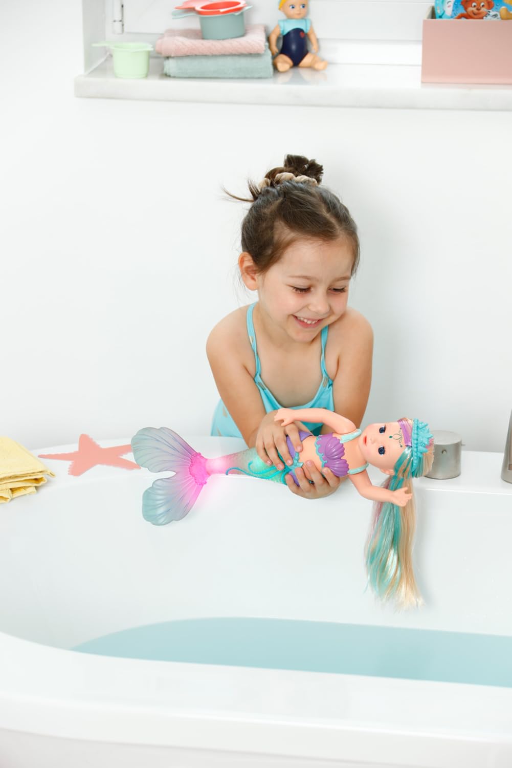 BABY born Mermaid - 43cm Color-Changing Light-Up Tail Doll for Ages 3+ 16