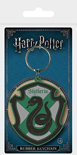 Warner Bros Harry Potter Slytherin Crest Rubber Keyring (RK38696C)