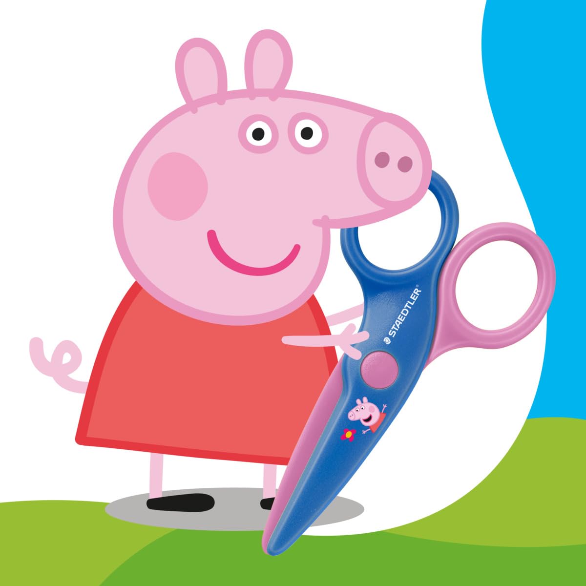 STAEDTLER Peppa Pig Noris Junior Safety Scissors - Rounded Tips, Paper Only Cut | Approx. 10cm 3