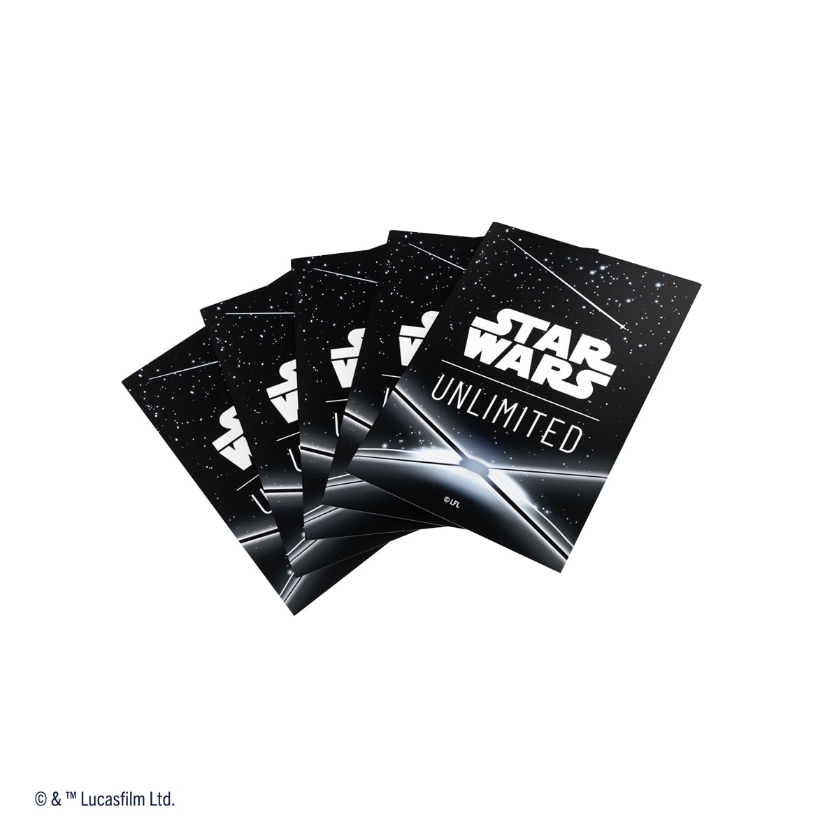 Gamegenic Star Wars: Unlimited Premium Art Sleeves - Black Card Back 2