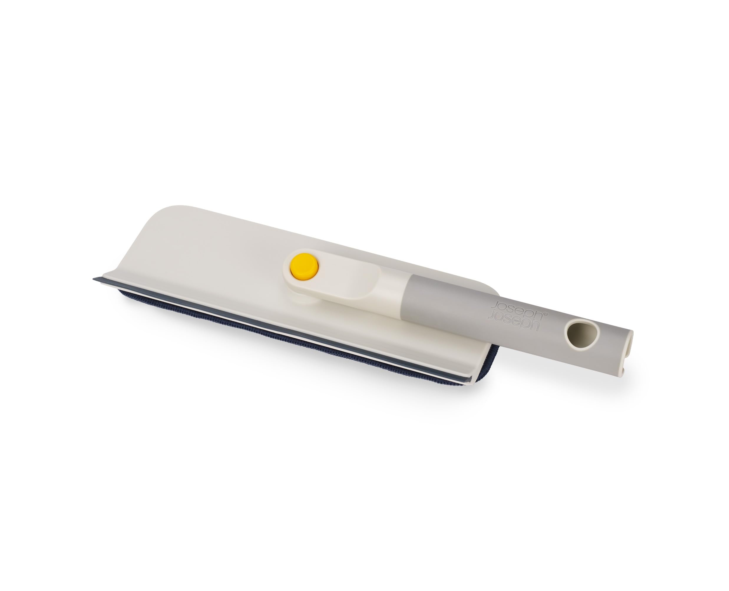 Joseph Joseph CleanTech 2-in-1 Bathroom Cleaning Brush - Microfibre Pad & Silicone Squeegee | 362mm Length