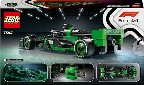 LEGO Speed Champions KICK Sauber F1 Team C44 Race Car Toy - Buildable F1 Model with Driver Minifigure for Ages 10+