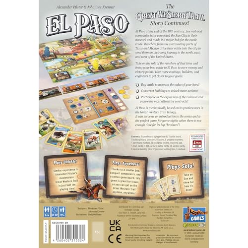 Lookout Great Western Trail: El Paso Board Game (LOG99992)