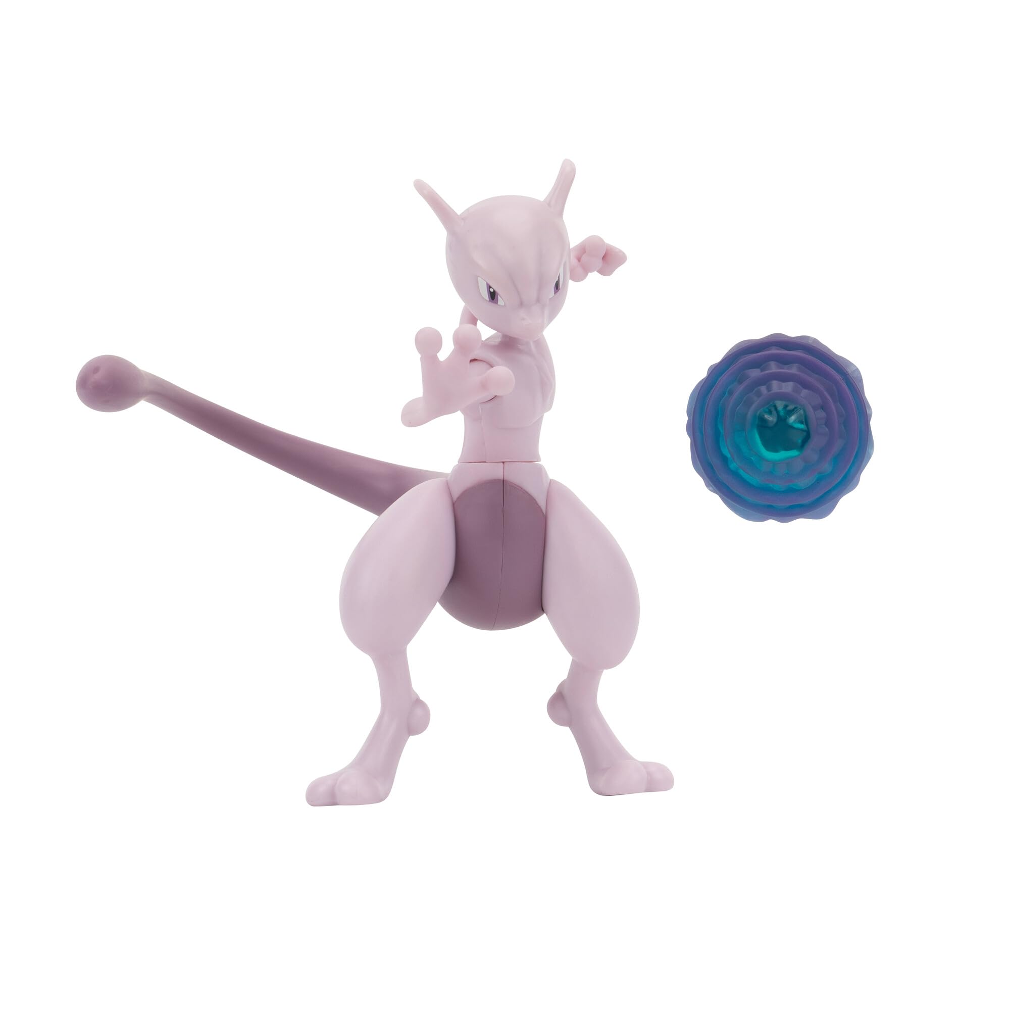 Pokémon Mewtwo Action Figure - 4.5-Inch, 7 Points of Articulation, Psychic Blast Attack