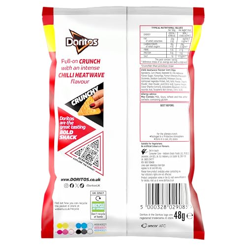 Doritos Chilli Heatwave Tortilla Chips 48g (Case of 24) 4