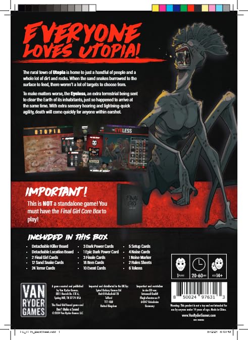 Van Ryder Games - Horror Board Game - Final Girl - Don't Make a Sound - Fea