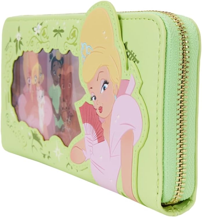 Loungefly Disney Princess and The Frog Tiana Lenticular Zip Around Wallet (LF-WDWA2879)