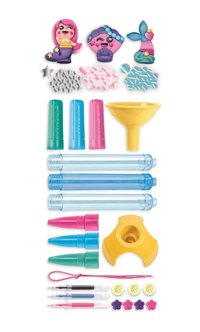Clementoni Idea – Create Your Pens: Magical Mermaids, Custom Pen Laboratory Craft Kit for Kids 6+ 3