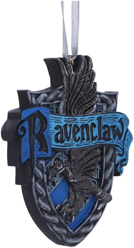 Nemesis Now Harry Potter Ravenclaw Crest Hanging Ornament, Blue, 8cm