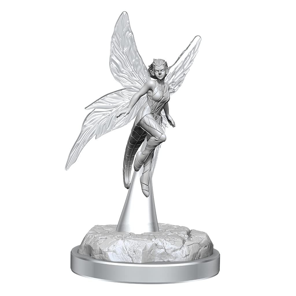 WizKids Critical Role Unpatined Miniatures - Wisher Pixies (6 Pack) | Unpainted Plastic Resin