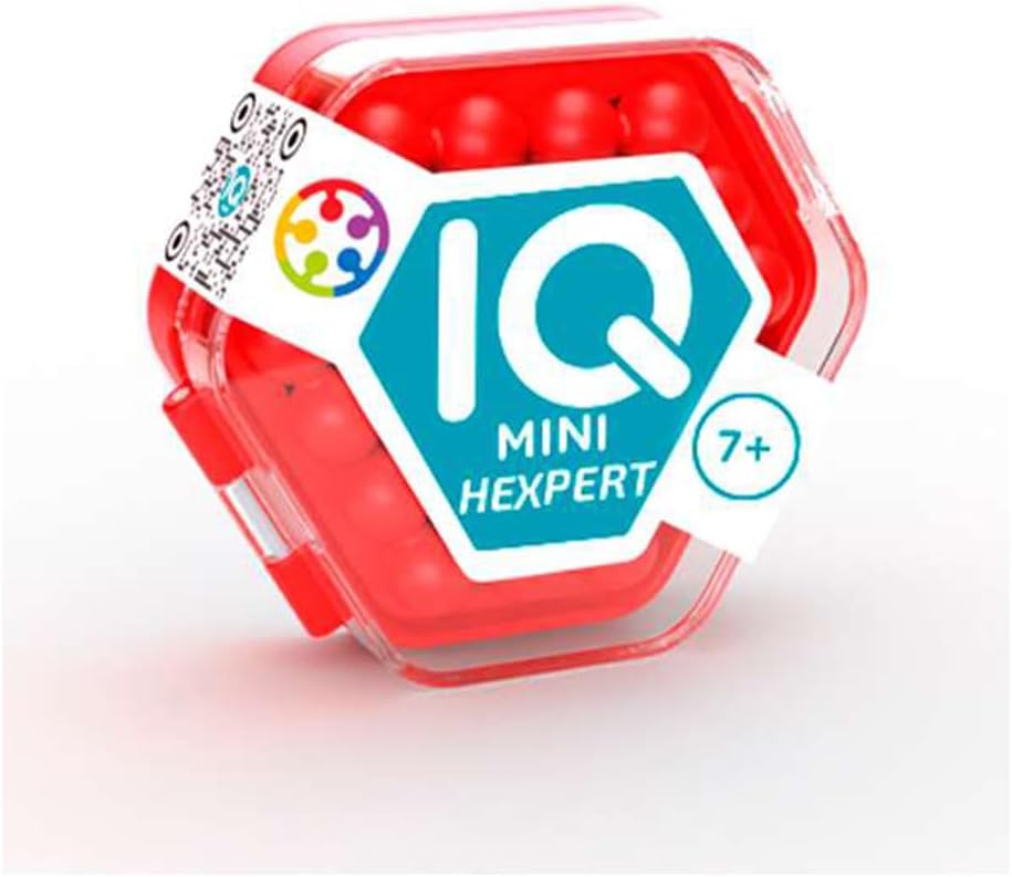 SmartGames IQ Mini Hexpert Puzzle Game - Logic Brain Teaser for Ages 7+