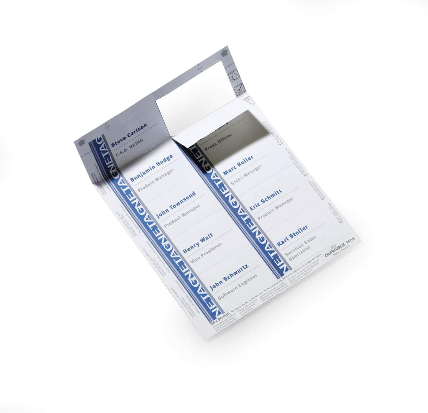 Durable Badge Inserts - 54 x 90 mm Printable Name Tags | Pack of 200 | Compatible with Inkjet & Laser Printers 4