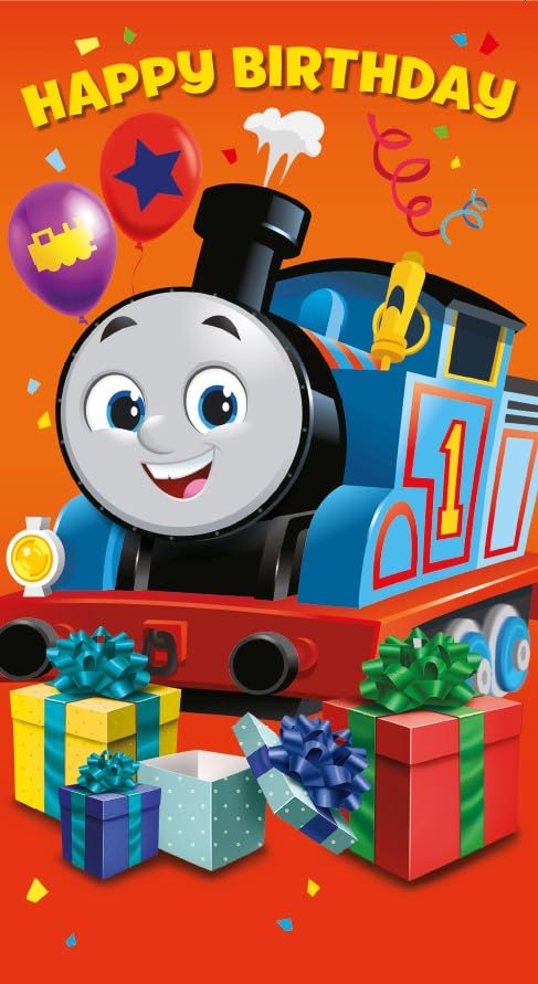 Danilo Promotions LTD Thomas & Friends Birthday Card for Boys/Unisex-Kids | Standard Size | 50% Recycled Content