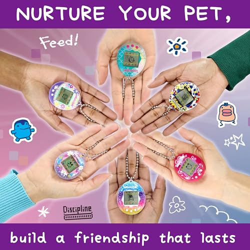 Bandai Tamagotchi Original Lots of Love Shell - Retro Electronic Pet Toy for Kids & Adults 12