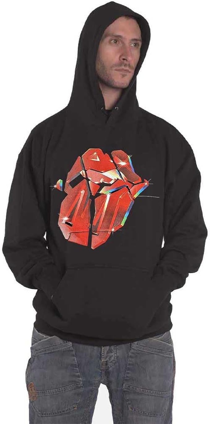 The Rolling Stones Unisex Pullover Hoodie: Hackney Diamonds Lick