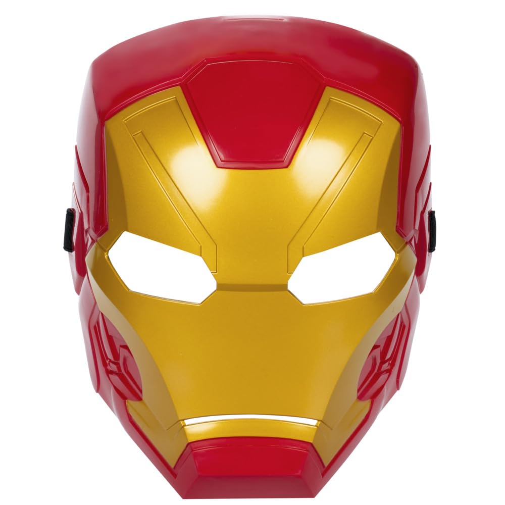 Marvel Iron Man Roleplay Mask for Kids - Ages 5+ | Red Yellow Plastic 2