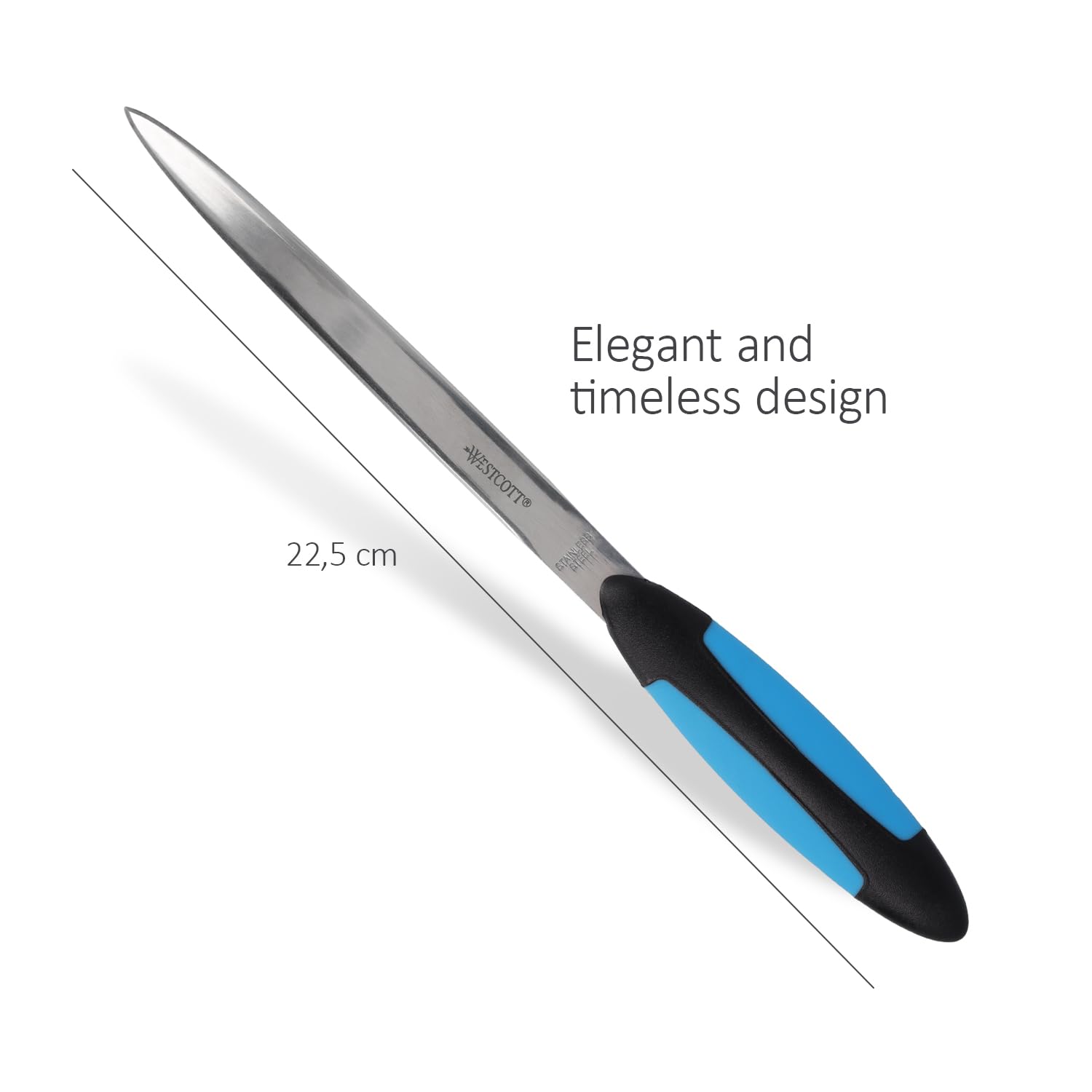 Westcott Letter Opener with Soft Grip Handle | Metal Blade | 28g 3