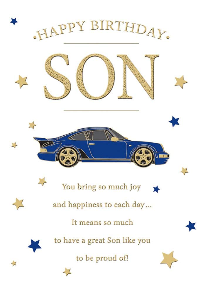 Piccadilly Greetings Son Birthday Card | Racing Porsche Design | 9 x 6 Inches
