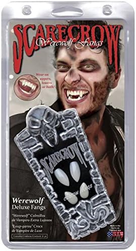 Smiffy's Werewolf Costume - Custom Fit Fangs (Model 27761)