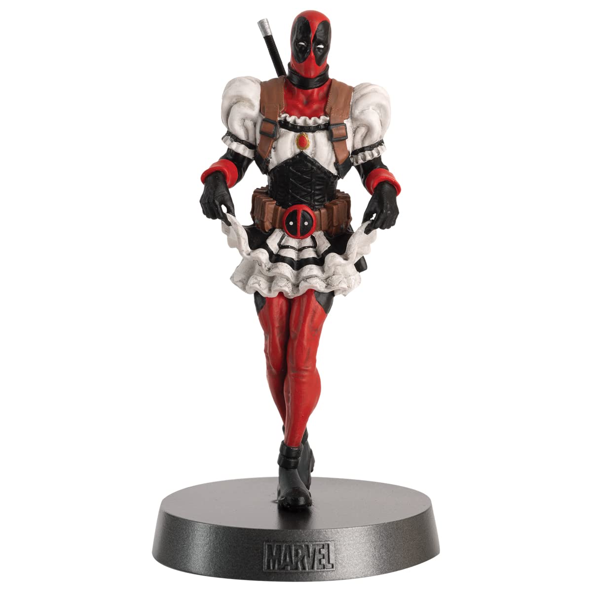 Eaglemoss Collections Marvel Heavyweights – Deadpool French Maid Metallfigur