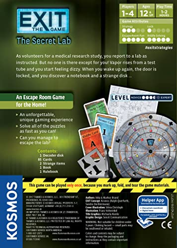 Thames & Kosmos EXIT: The Secret Lab Escape Room Card Game 8