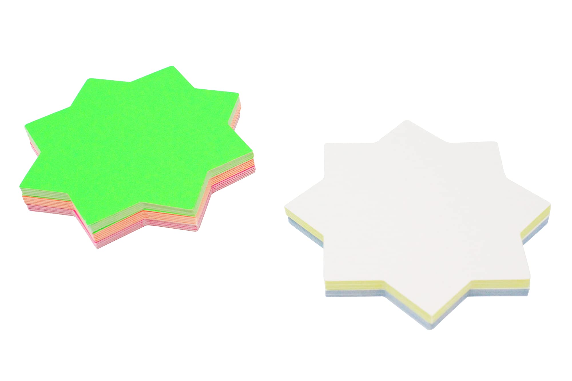 Bright Ideas Fluorescent Stars Message Signs - Pack of 30, 4 Inch, Assorted Neon Colors