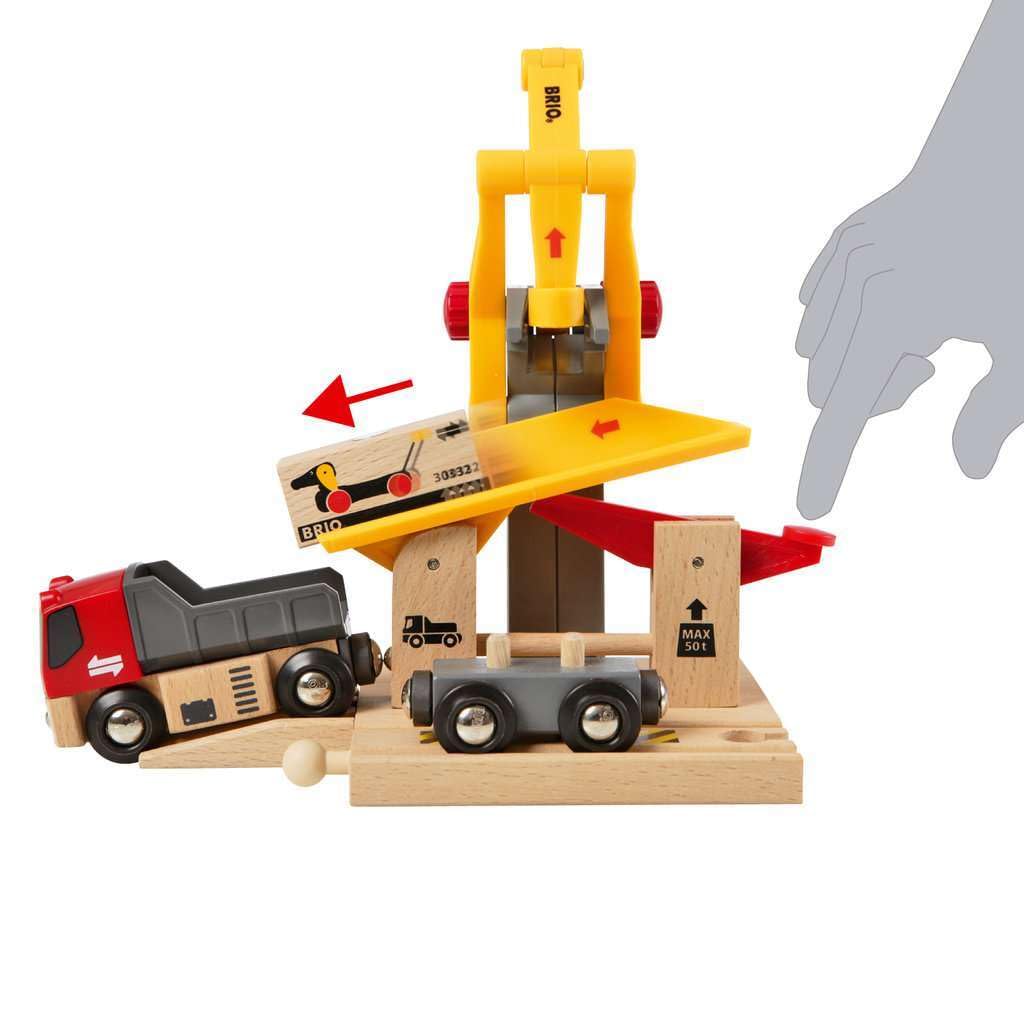 BRIO World Freight Goods Station - Wooden Railway Train Set for Kids 2
