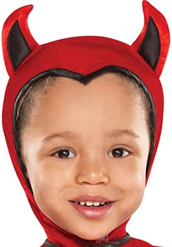 AMSCAN Little Red Devil Costume - Toddler Fancy Dress for Kids Boys Girls 3