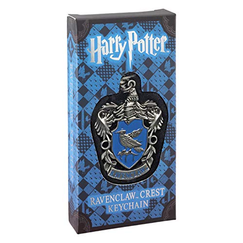 The Noble Collection Harry Potter Ravenclaw Crest Keychain - Hand-Enamelled Metal Keychain (NN7675)