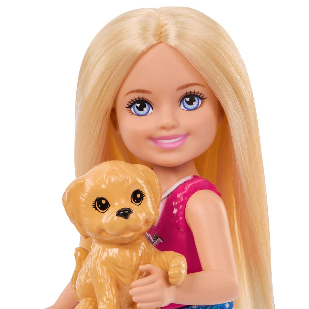 Barbie Chelsea Outdoor Adventures Playset - Camping Fun with Doll, Puppy & Accessories 3