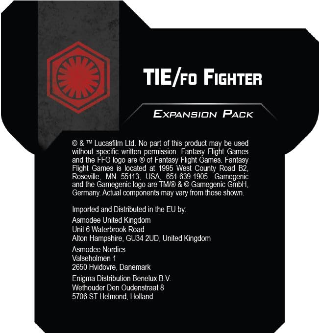 Fantasy Flight Games Star Wars: X-Wing Second Edition TIE/fo Fighter Expansion Pack (FFGSWZ26)