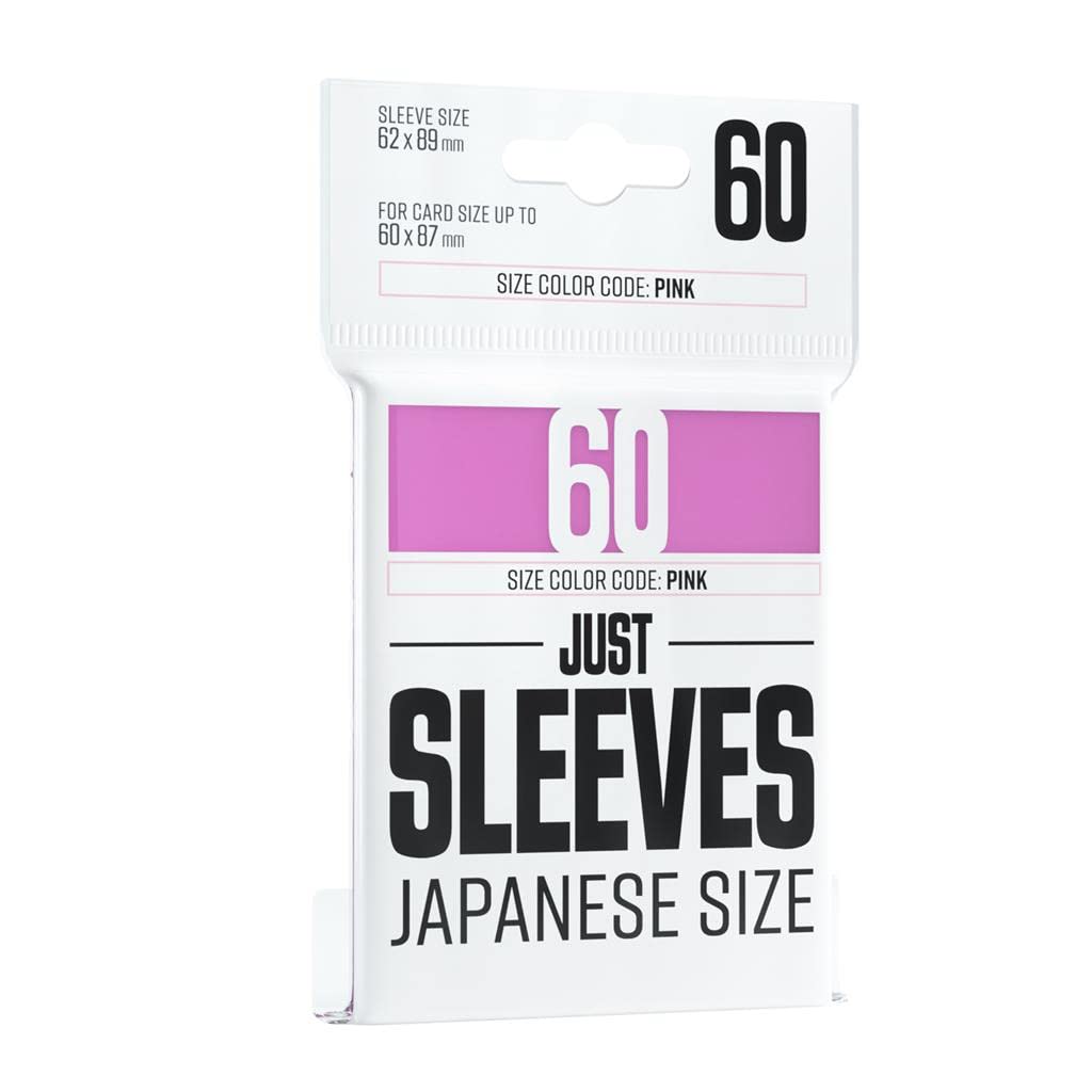 Gamegenic Just Sleeves Japanese Size Pink (60 Sleeves) 1