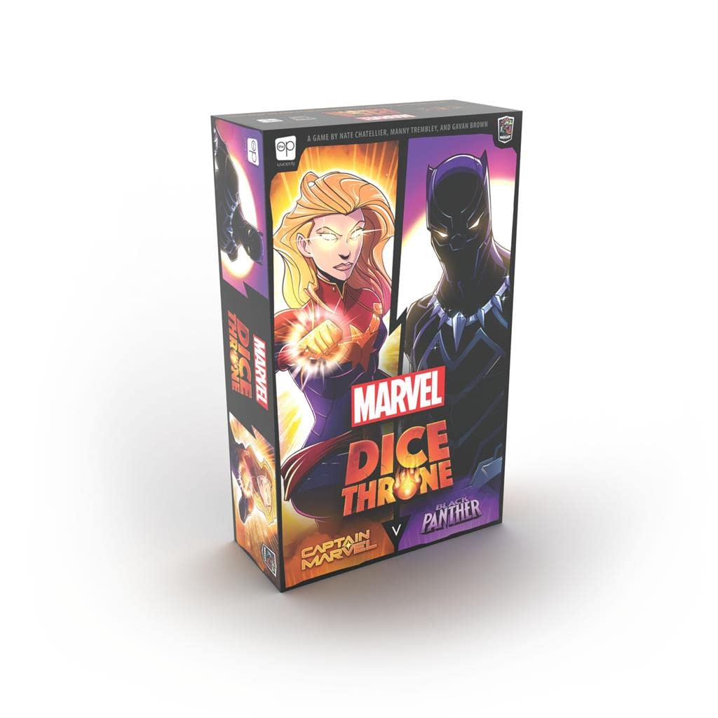 USAopoly Marvel Dice Throne - Captain Marvel vs Black Panther Board Game