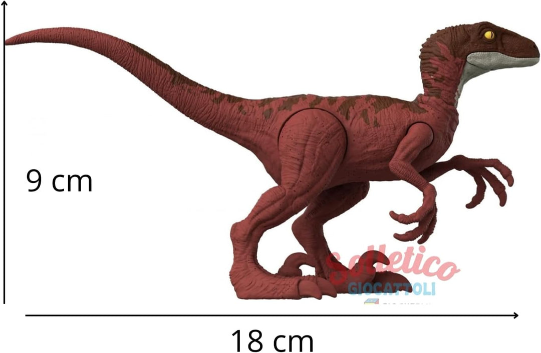 Mondo Jurassic Dominion - Fierce Animal Dinosaur Velociraptor - 18cm Articulated Action Figure