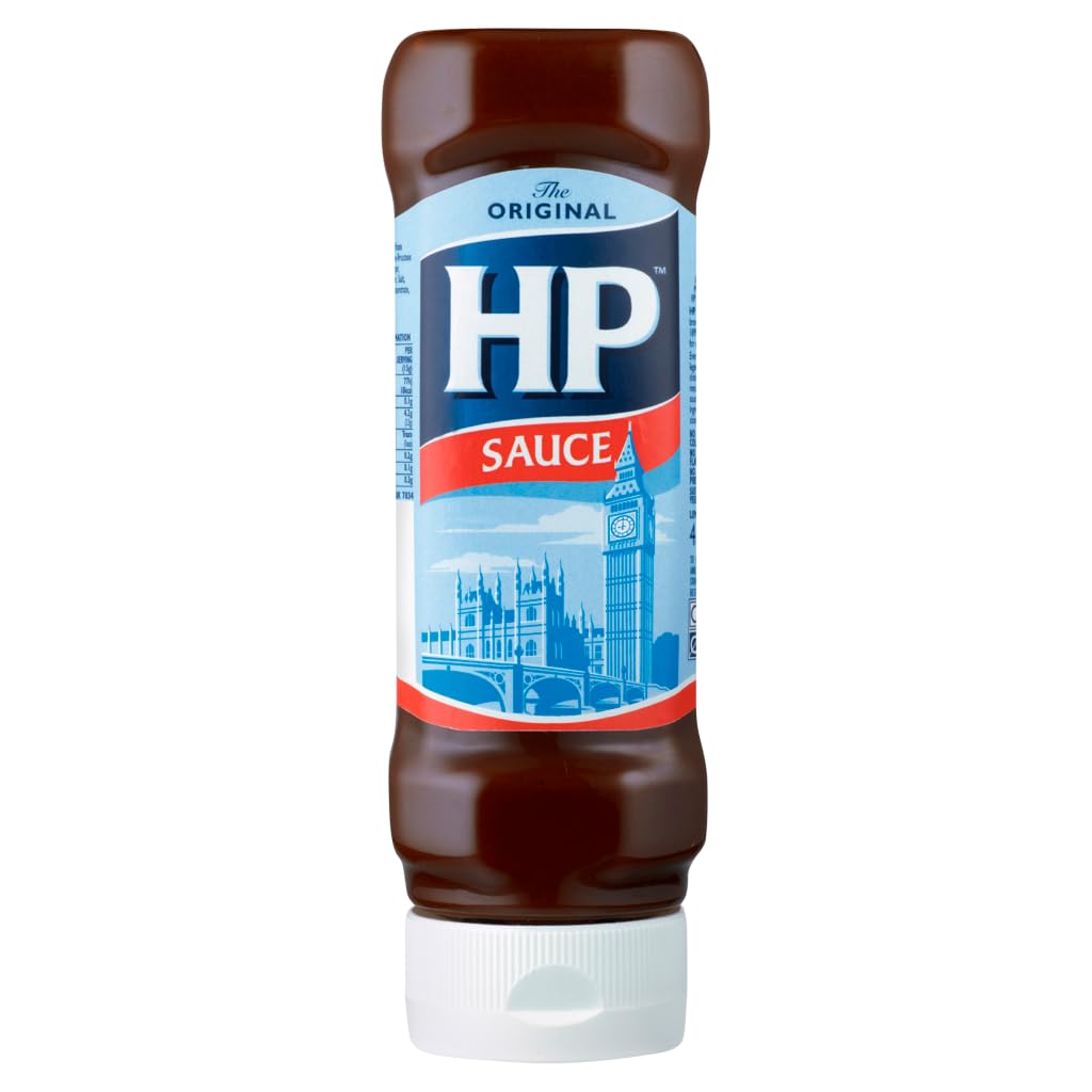 HP Brown Sauce - Low Fat | 450g Plastic Bottle | Queen's Jubilee Limited Edition Pack 1