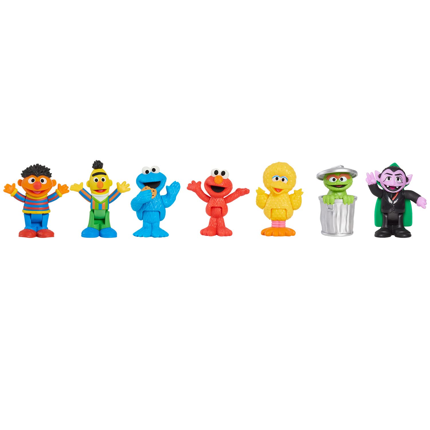 Just Play Sesame Street Neighborhood Friends 6-Pack Collectible Figures | 8 cm Figures | Ages 2+
