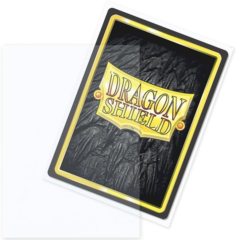 Arcane Tinmen Dragon Shield Matte Clear Outer Sleeves - 100 Count for Trading Card Protection