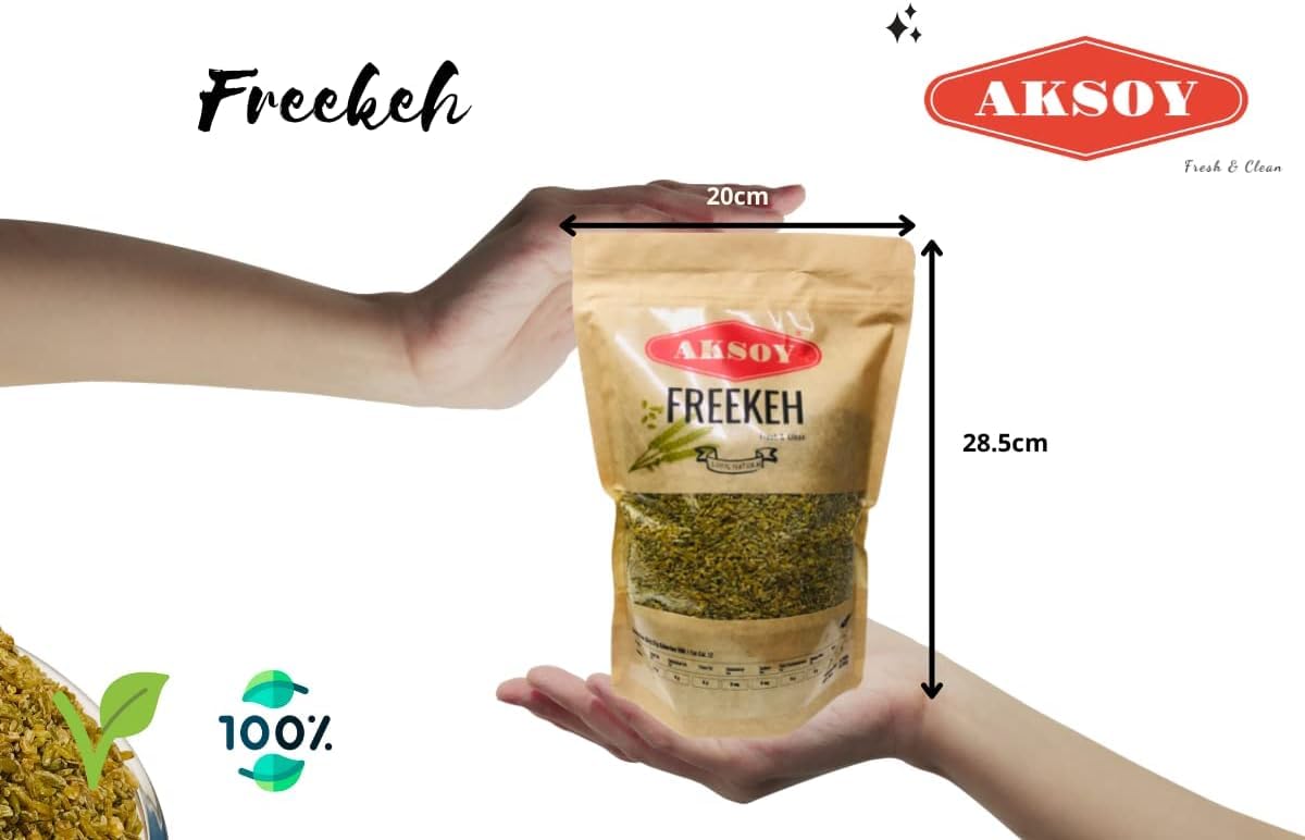 AKSOY Whole Grain Freekeh - Ancient Roasted Durum Wheat | 1.25KG 2